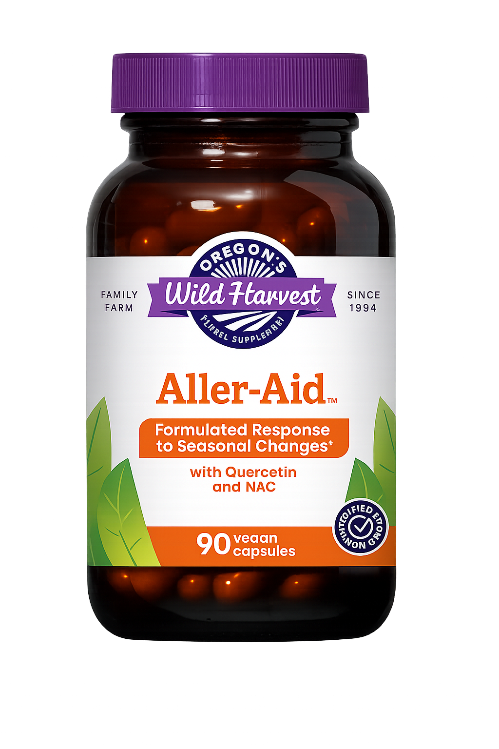 Oregon's Wild Harvest Aller-Aid 90ct Capsules bottle